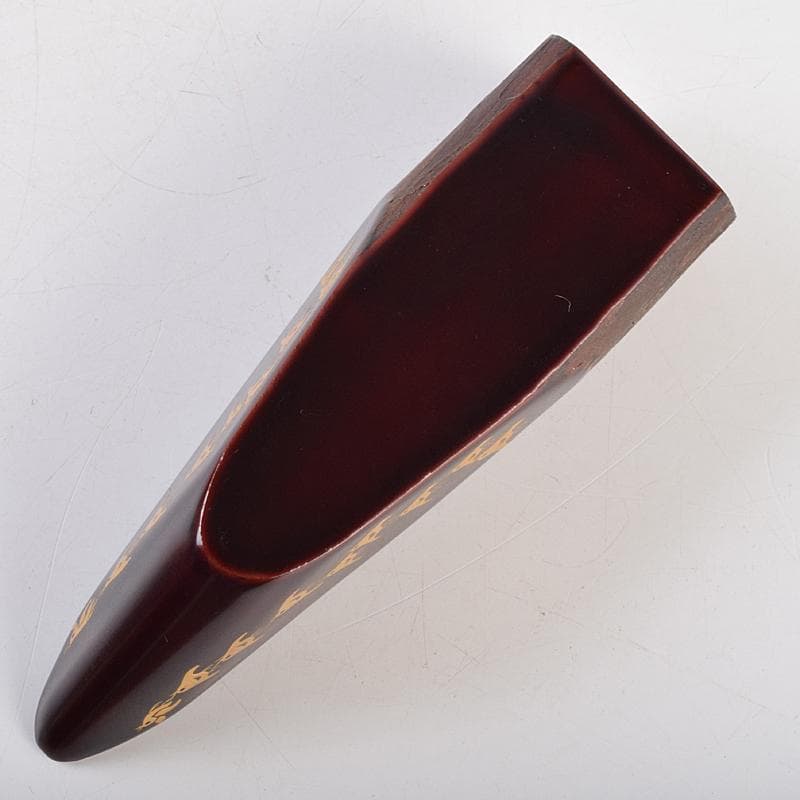 茶道具　畑幸春作　千鳥蒔絵　蜑小舟香合　共箱　V　R9518