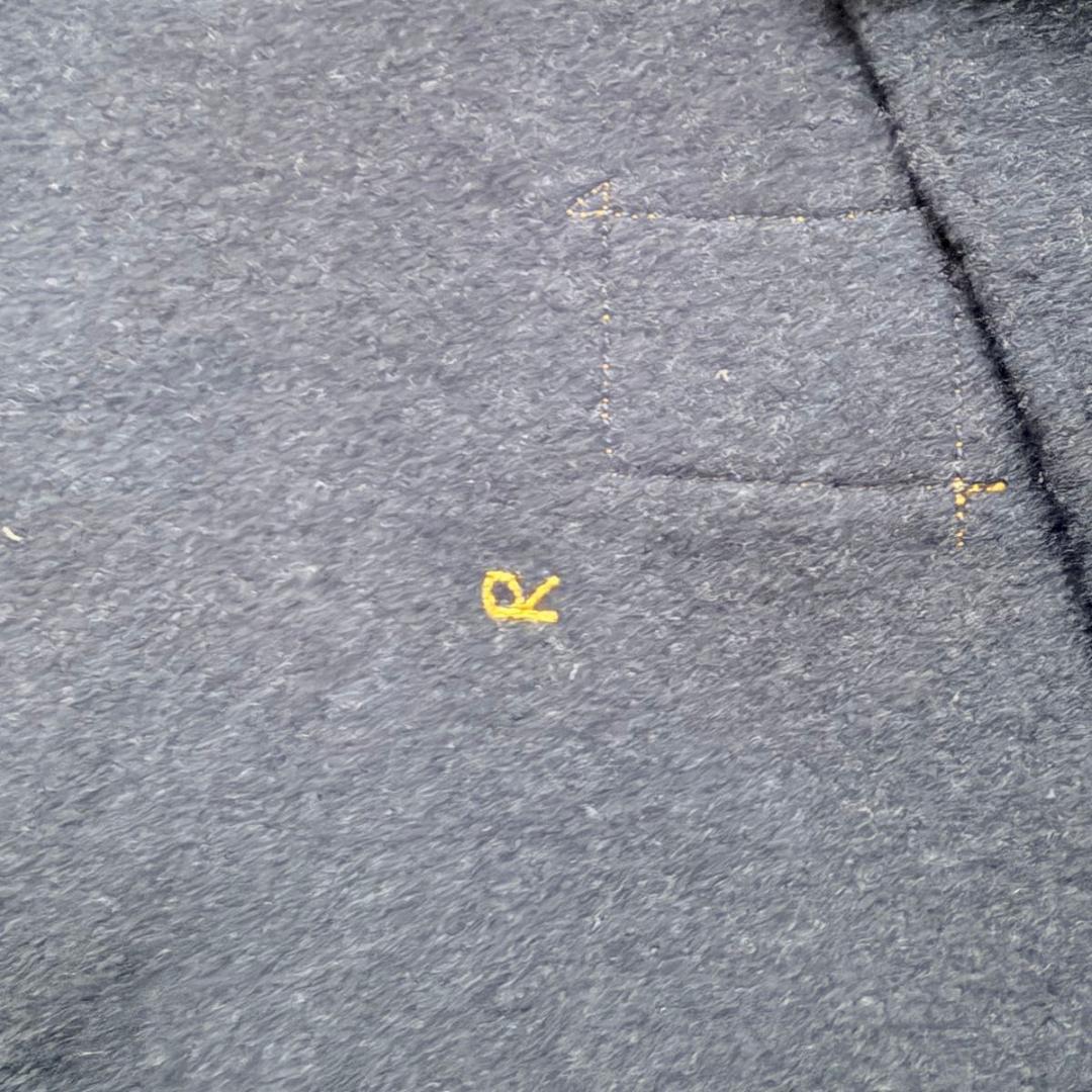 美品・希少✨45R フロート縮絨の908ジャケット　R刺繍　濃紺　ウール