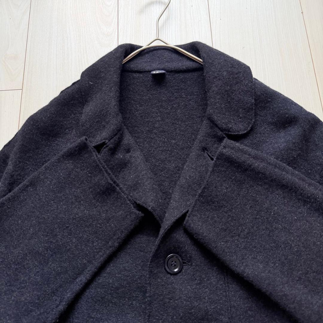 美品・希少✨45R フロート縮絨の908ジャケット　R刺繍　濃紺　ウール