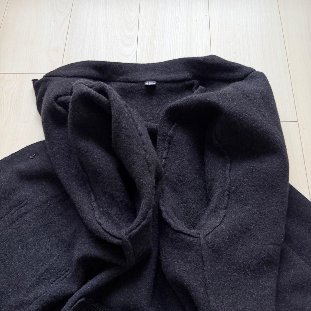 美品・希少✨45R フロート縮絨の908ジャケット　R刺繍　濃紺　ウール