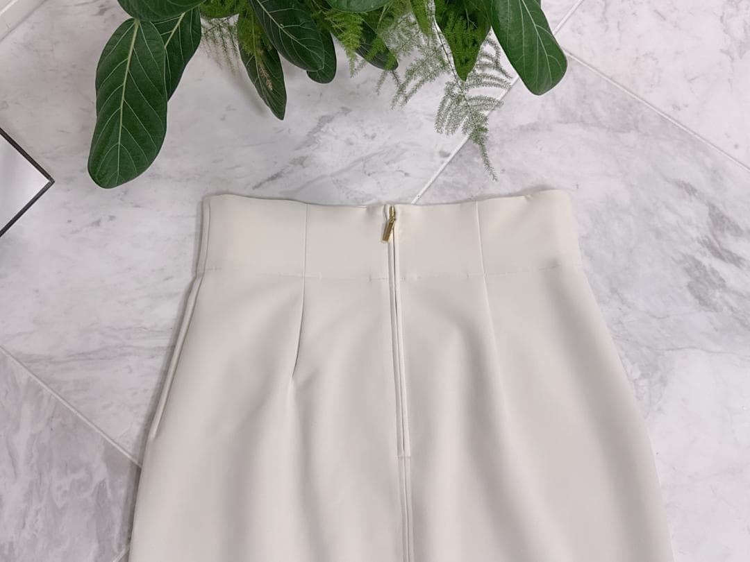 美品★NOBLE ノーブル ジャージーライクカラータイトスカート８