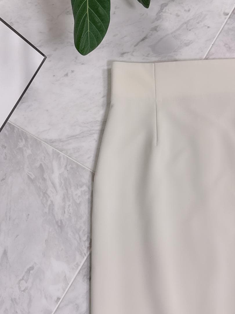 美品★NOBLE ノーブル ジャージーライクカラータイトスカート８