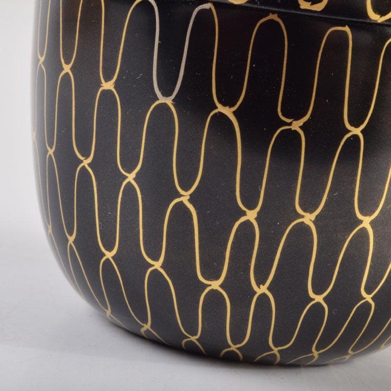 茶道具　中村湖彩作　網目蒔絵　中棗　共箱　V　8650