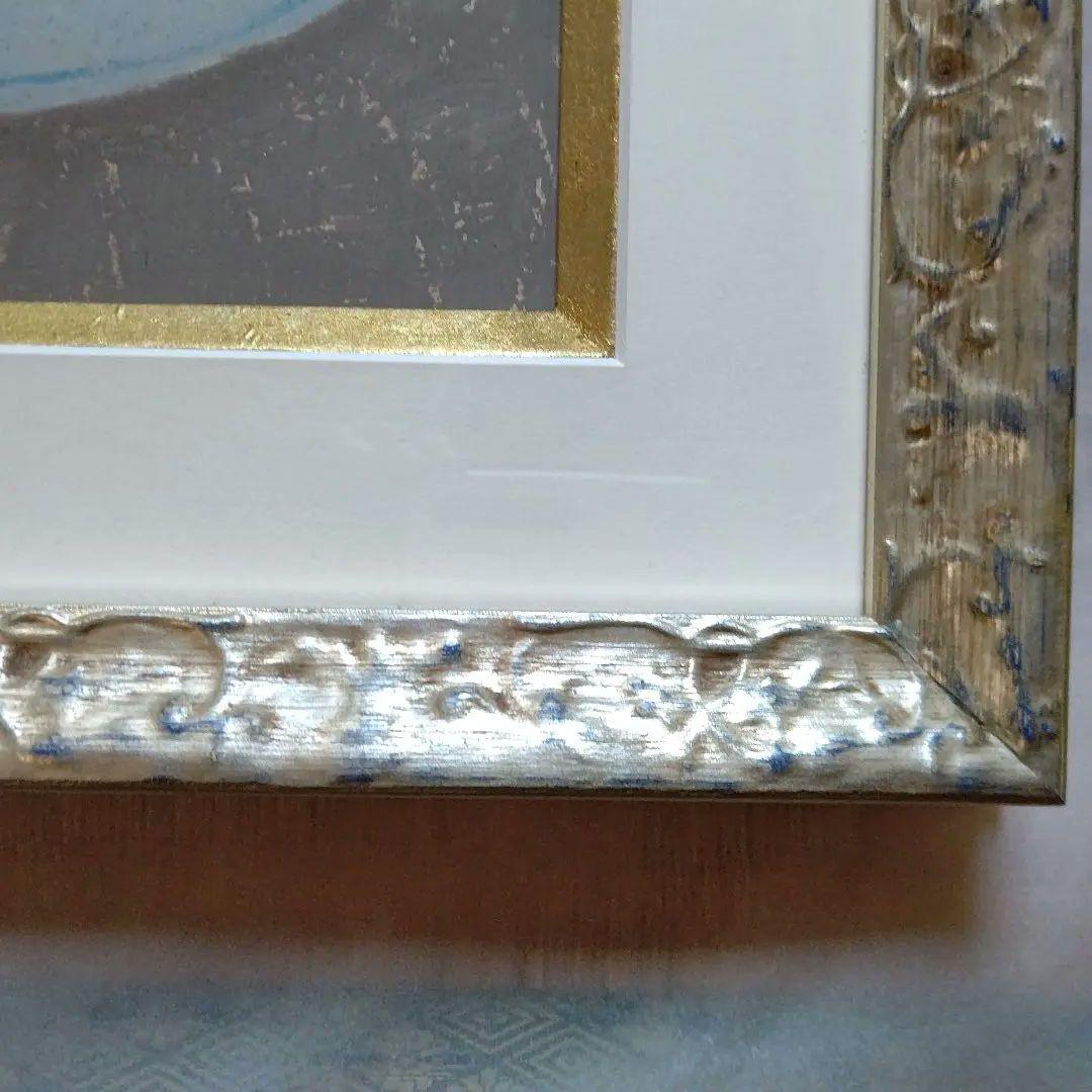 特価◯絵画　オイルパステル画 額装品