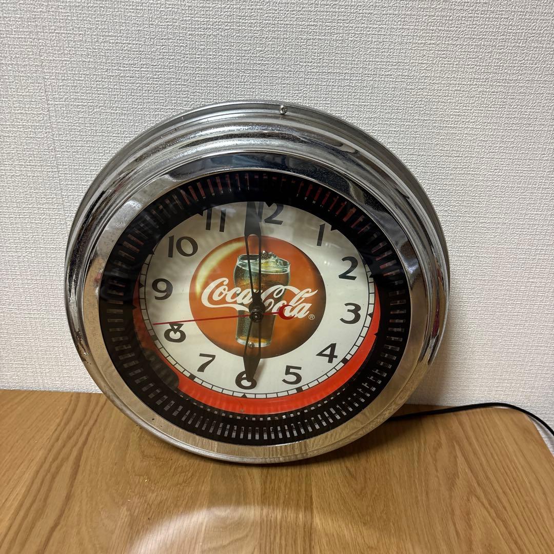 コカ・コーラ　Coca-Cola　ネオンクロック 壁掛け時計