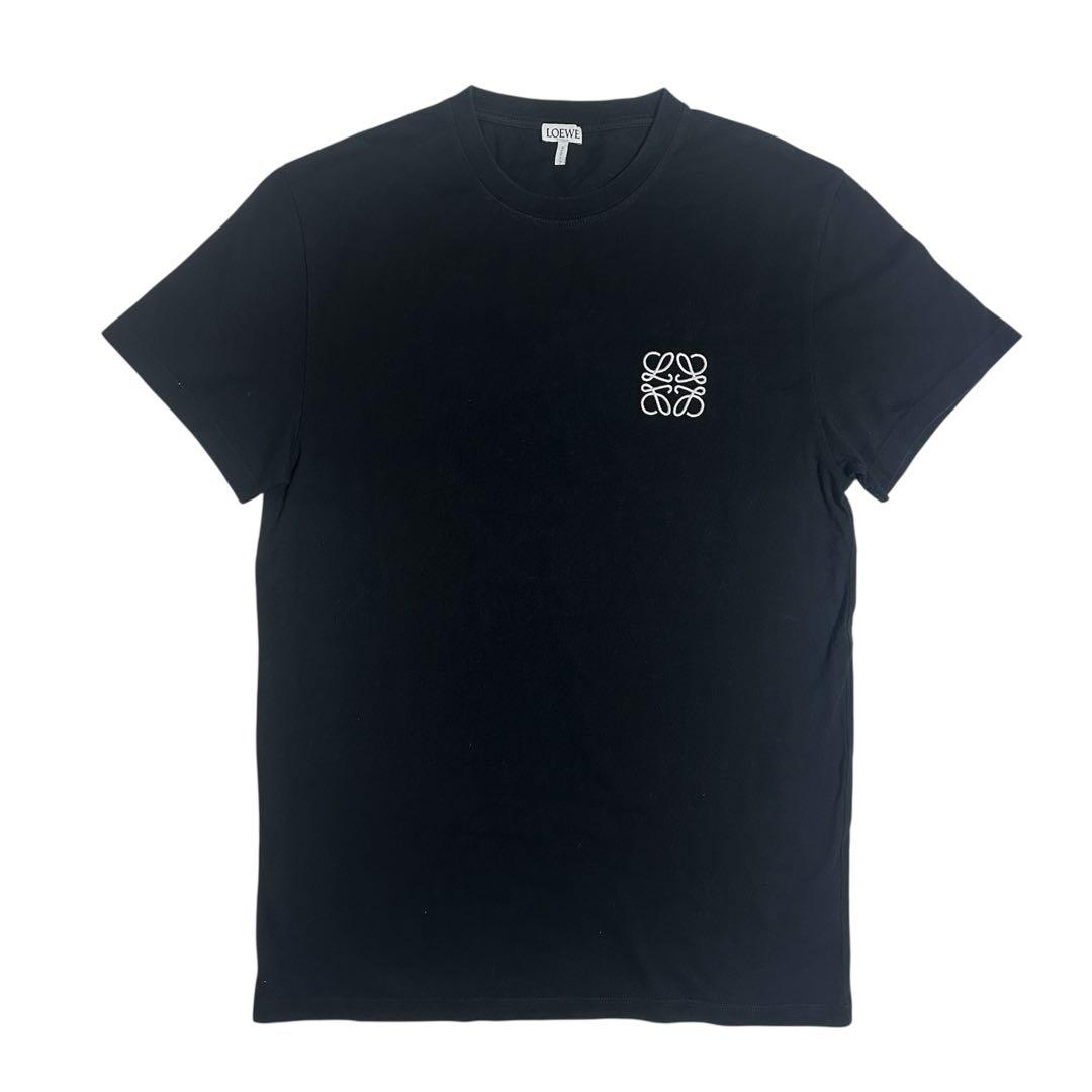 LOEWE ロエベ アナグラム 刺繍 ロゴ Tシャツ ブラック XS 正規品