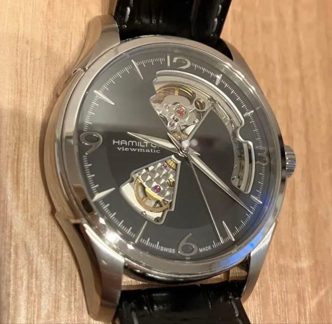 美品 HAMILTON オープンハート　H325651 自動巻き 腕時計　稼動品