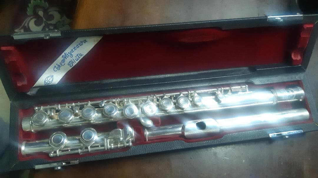 希少！管体銀製　Miyazawa　ミヤザワ　MC300　タンポ交換調整済(^^♪