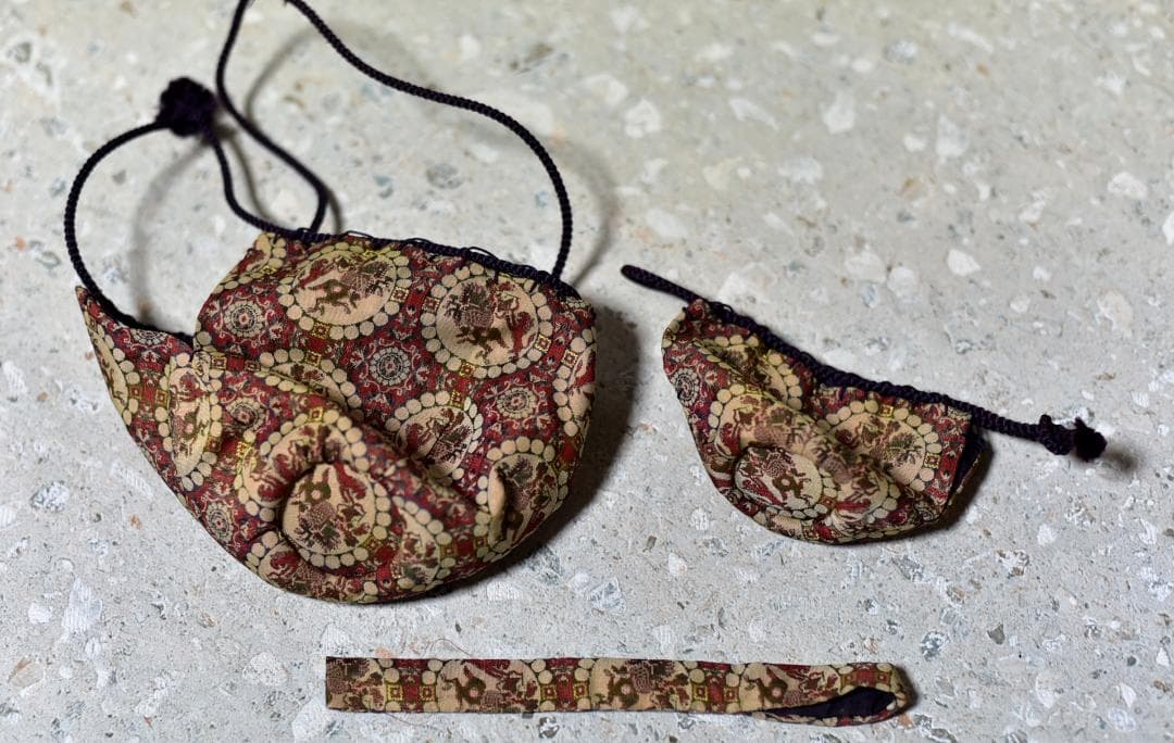 値引き、桑地利休　茶箱仕覆付き1３点　お茶道具／共箱