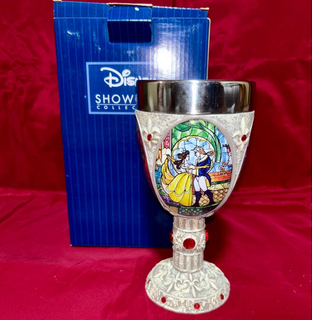 エネスコ　ショーケース　ゴブレット　美女と野獣　置物　フィギュア　ベル　野獣