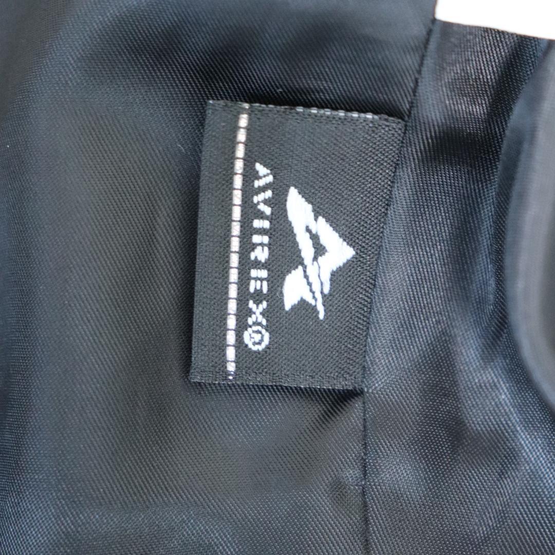 【人気】AVIREX アヴィレックス 襟付きレザージャケット ブラック M