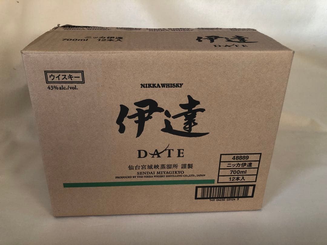 ニッカ 伊達 宮城県限定 ウイスキー 700ml 12本 1ケース 入手困難品