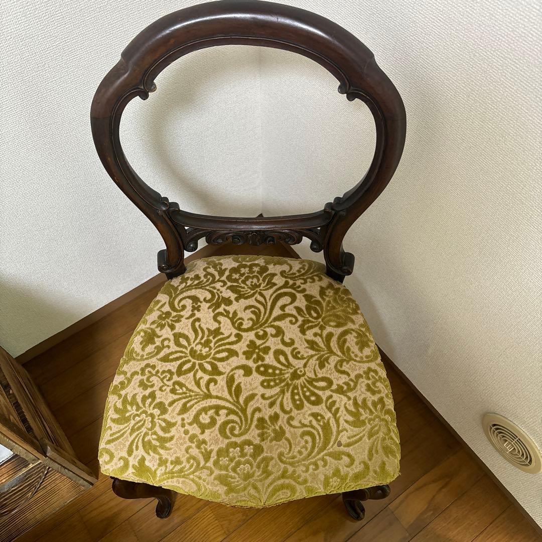 アンティークチェア バルーンバック ヴィンテージ マホガニー 英国製