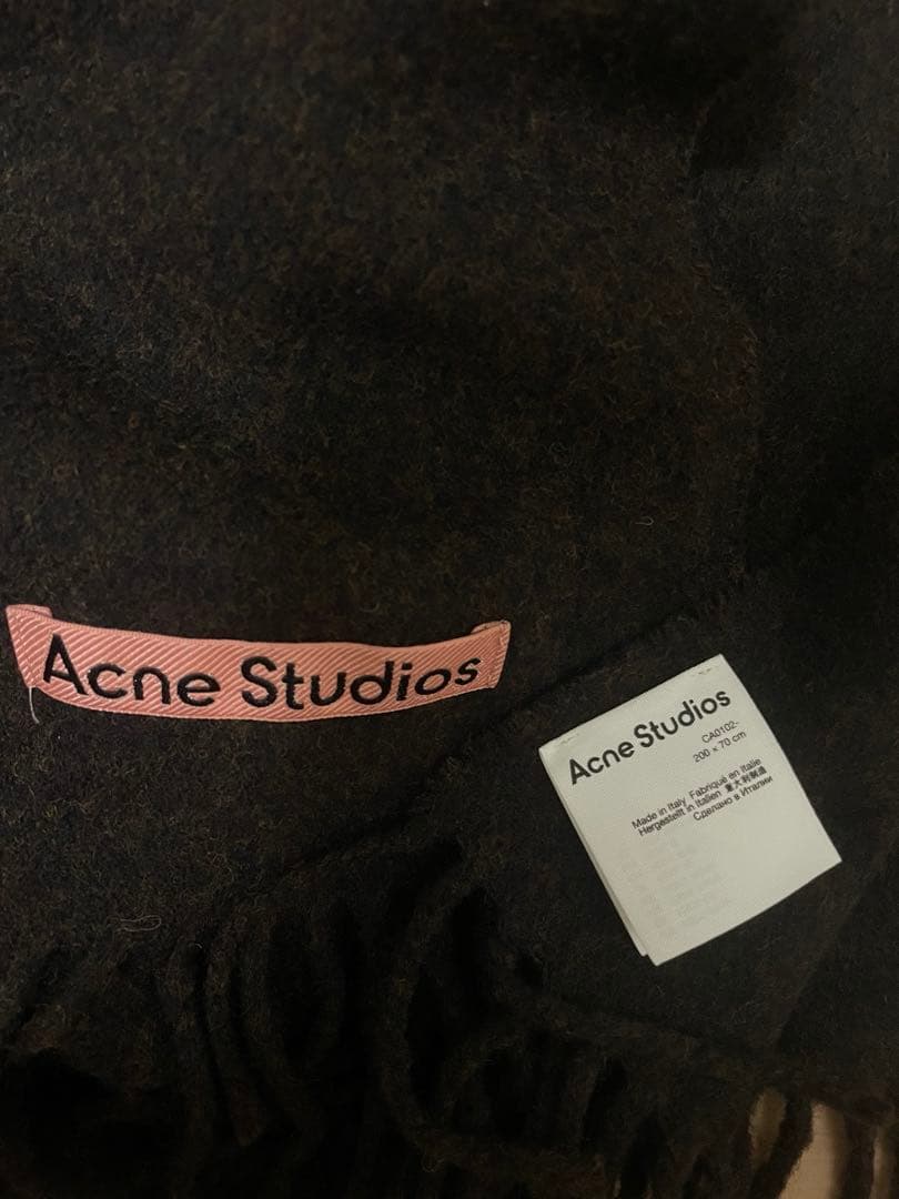 Acne Studios フリンジ付きマフラー　200×70