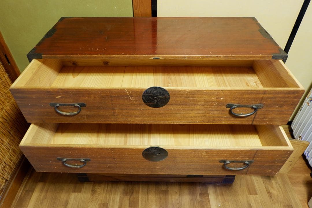 最終値下げ 希少 ヴィンテージ 時代箪笥 アンティーク 箪笥 収納 古家具 大正