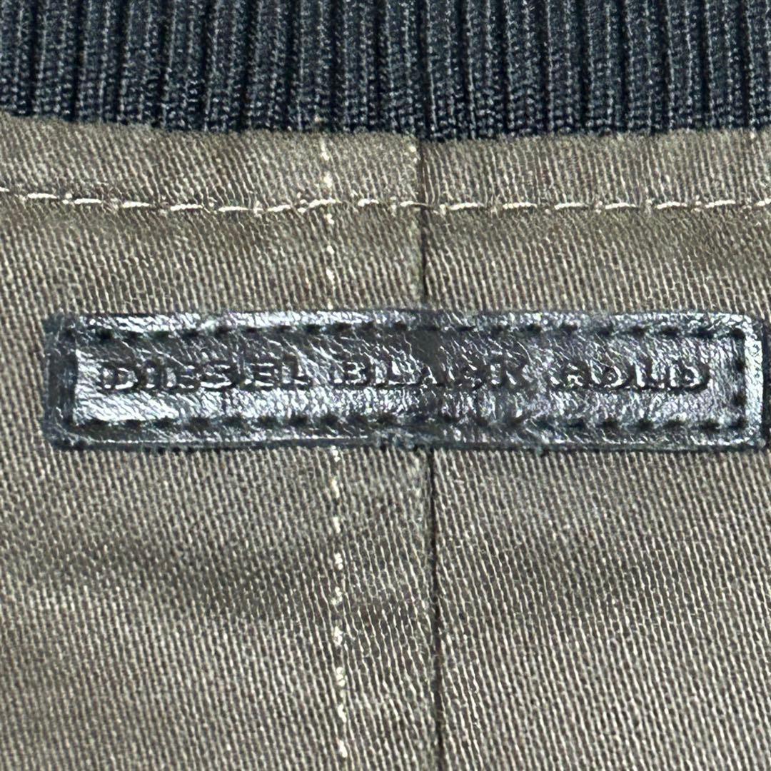 極美品　DIESEL BLACK GOLD シングルライダースジャケット　切替