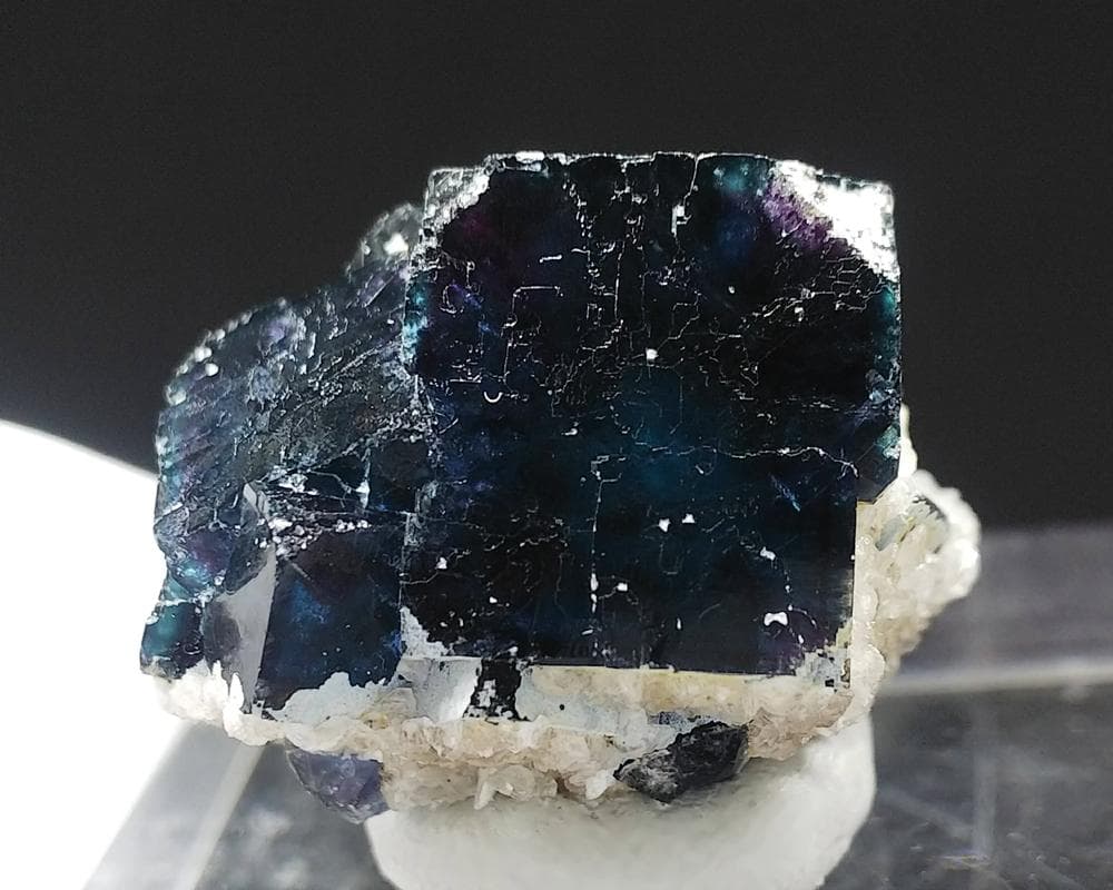 425 オコルス鉱山産 ティールブルー ブルー パープル フローライト