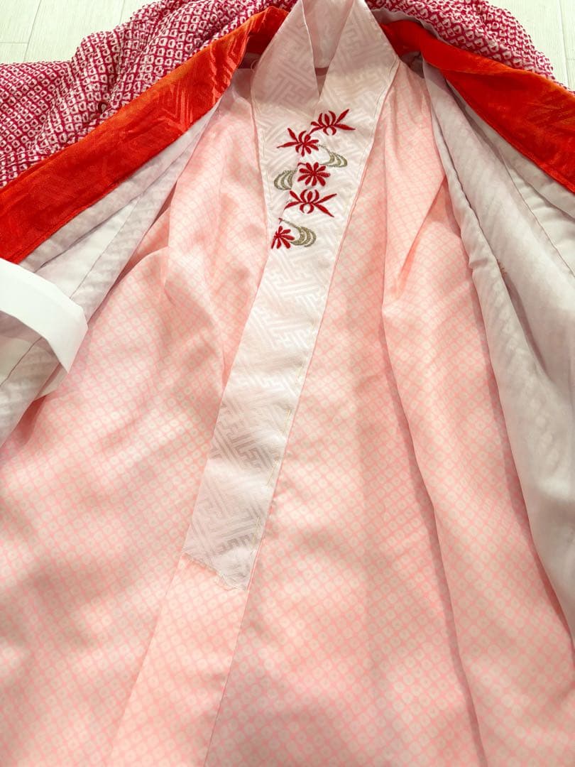 七五三　被布　着物　セット　絞り　総絞り