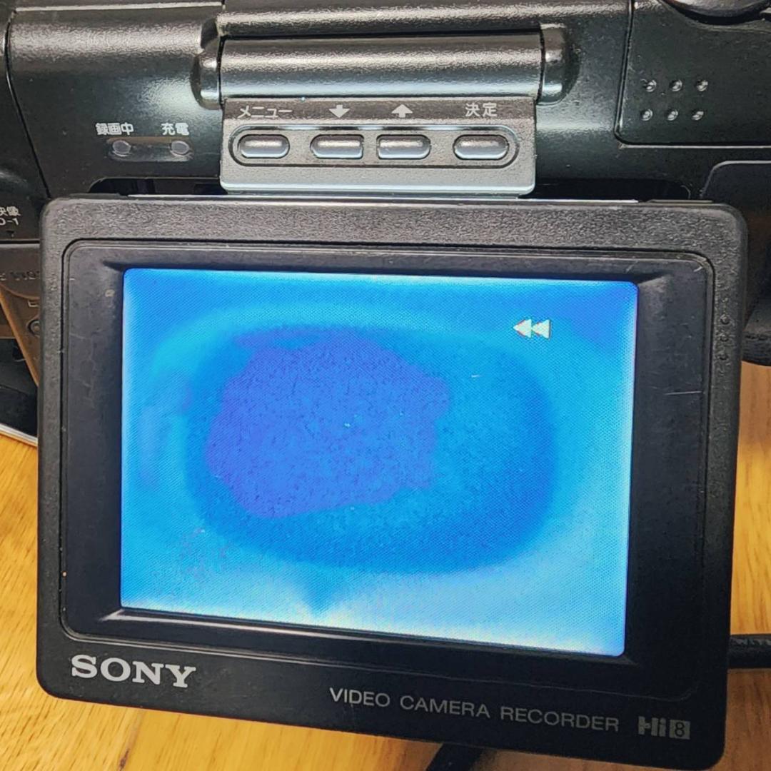 【動作確認済】希少 SONY 高画質 Hi8 ビデオカメラ CCD-SC65