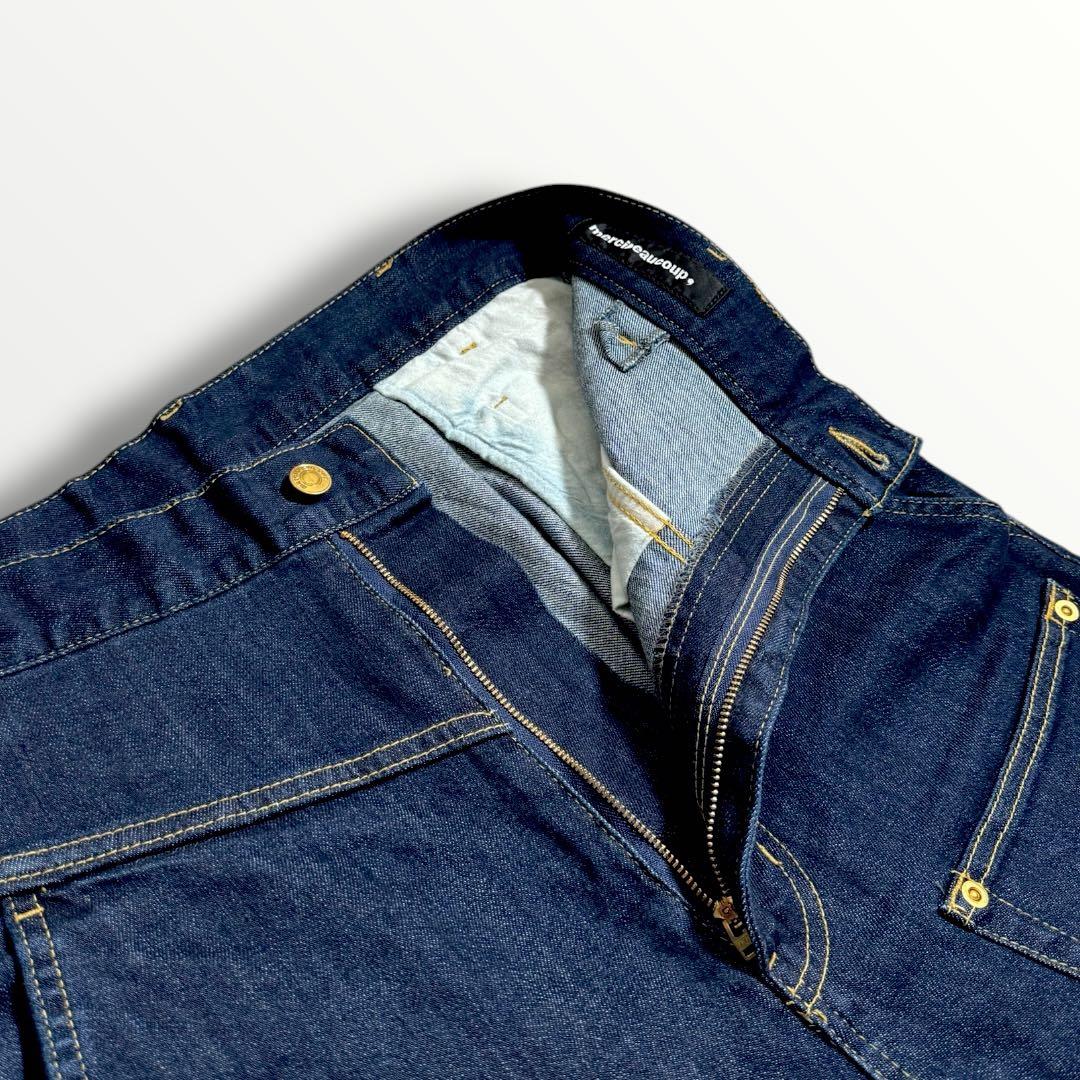 美品◾️mercibeaucoupメルシーボークーうしろまえデニム大きいサイズ 3