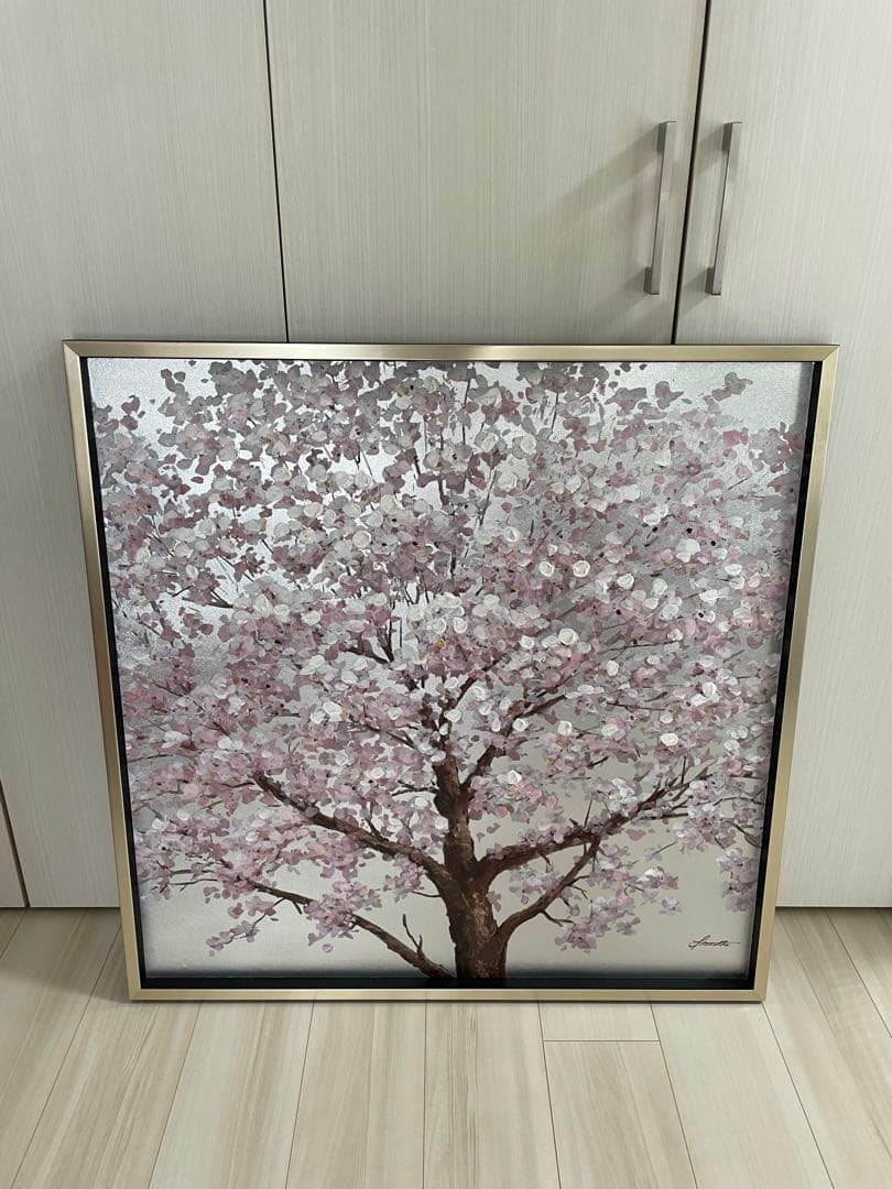 オイルペイントアート / シルバーサクラ (ユーパワー)