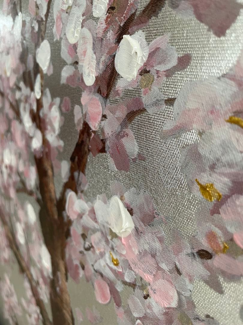 オイルペイントアート / シルバーサクラ (ユーパワー)