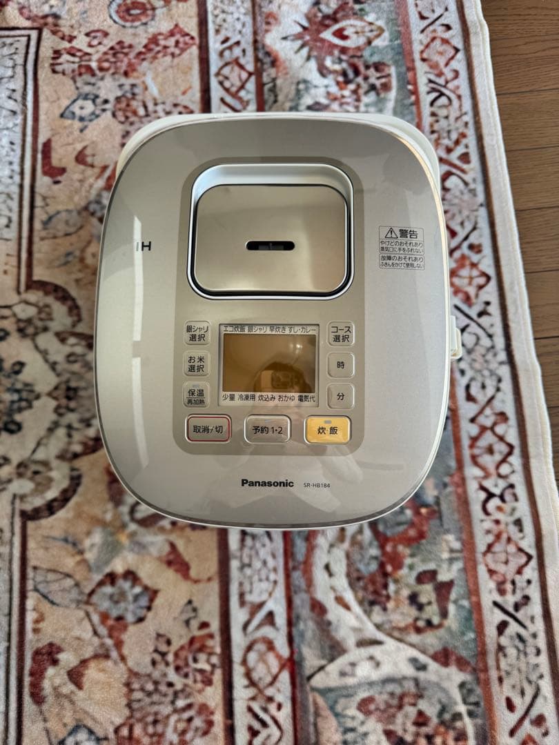 Panasonic ダイヤモンドフッ素加工釜SR-HB184 炊飯器 1.8L