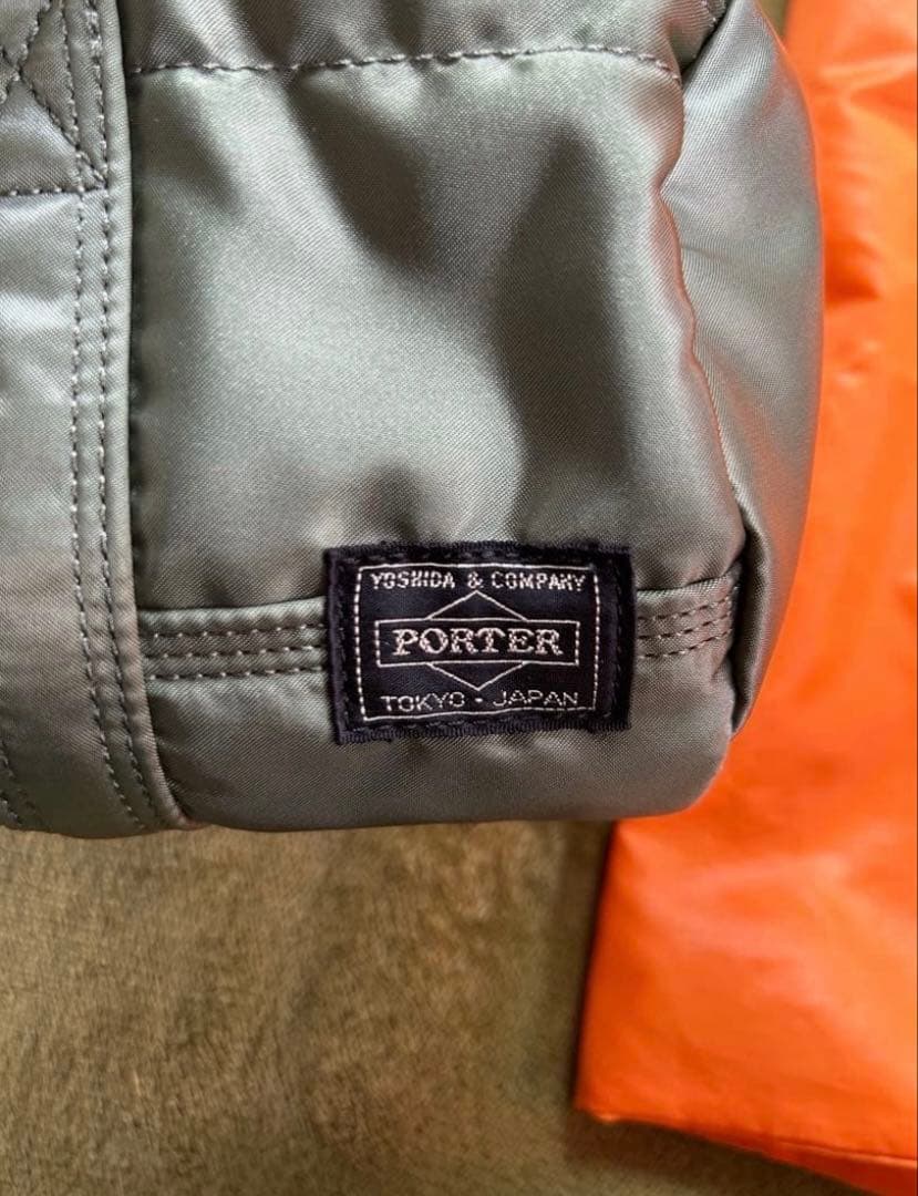 ★美品★ ポータータンカー ダッフル ドラムバッグ ミニボストンバッグ グリーン