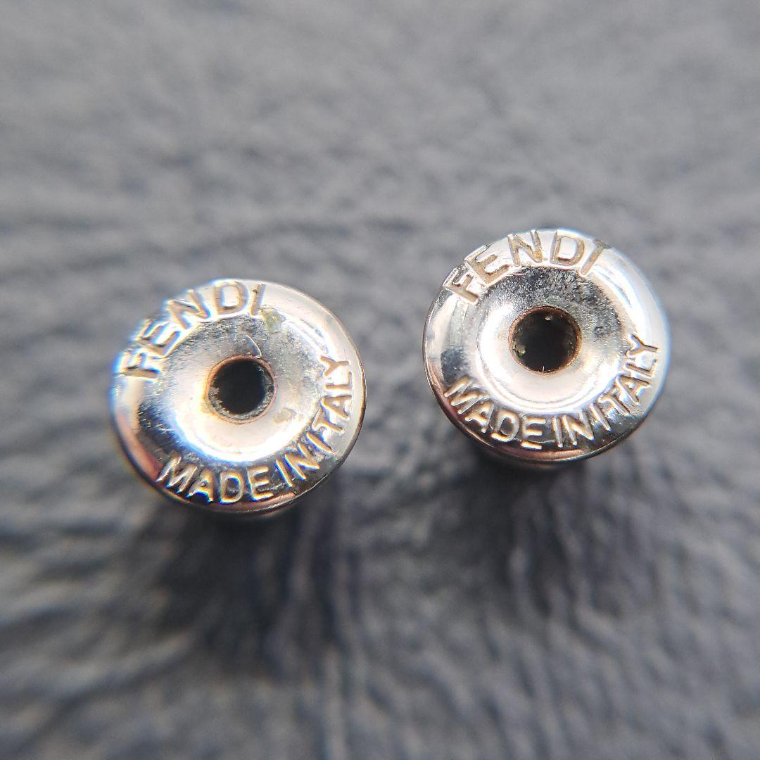 FENDI フェンディ ピアス ラウンド Fロゴ シルバー エフイズ