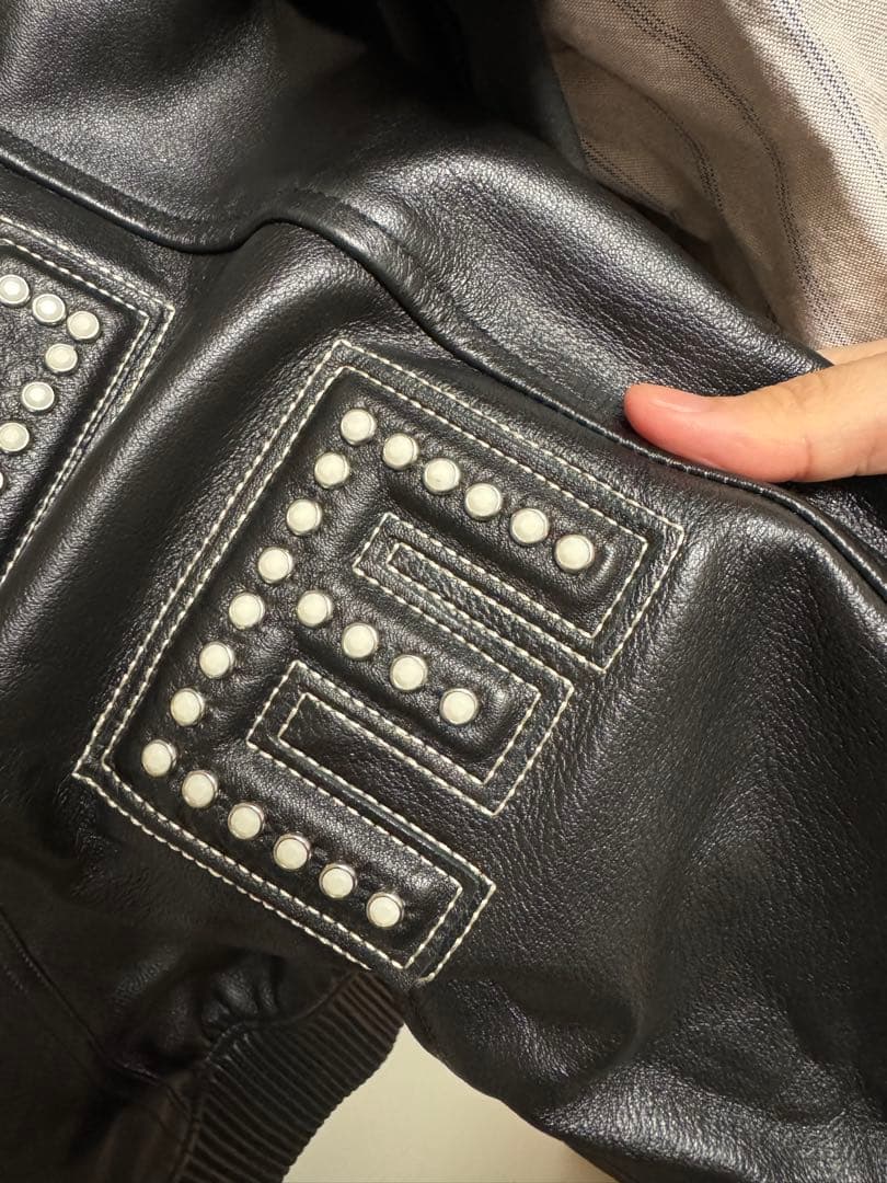 ジャケット・アウター Supreme Studded Arc Logo Leather Jacket