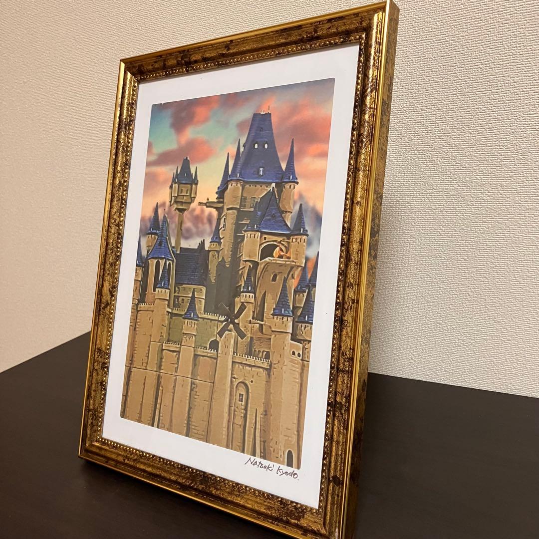 ジブリアート18 カリオストロの城② 額縁寸法32.7㎝×24.0㎝