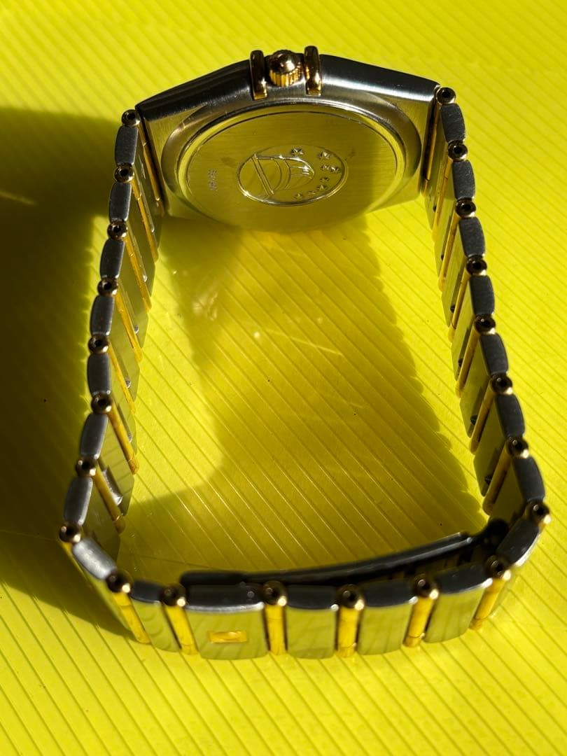 OMEGA クォーツ腕時計 ゴールド/シルバー18K