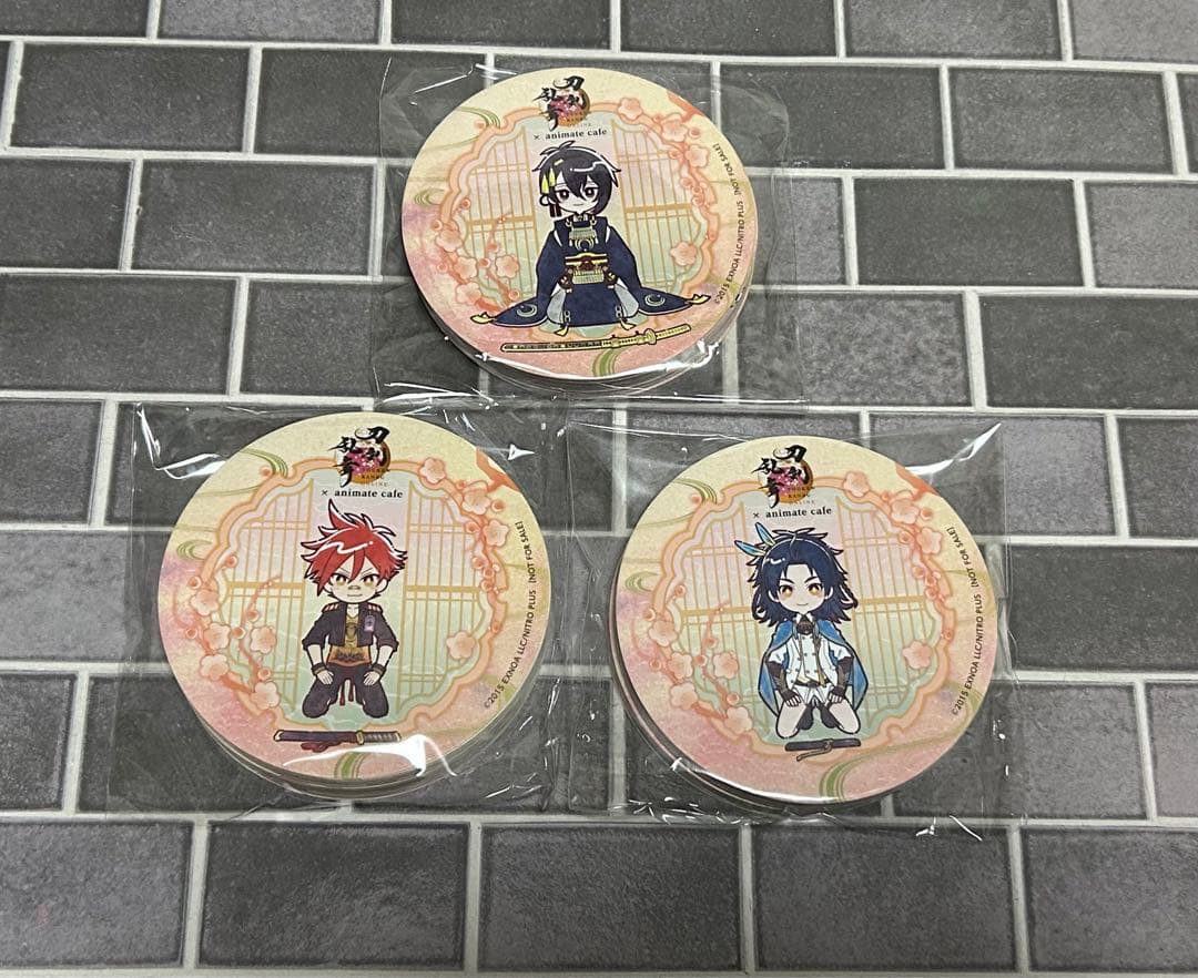 刀剣乱舞　アニメイトカフェ　コースター　全種セット