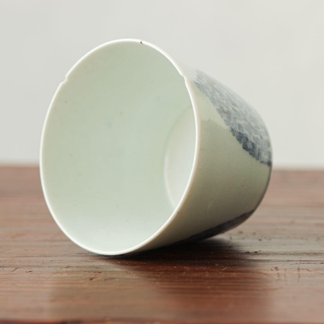 古伊万里　伊万里　江戸　中期　型紙摺　印判手　蕎麦猪口　金継ぎ　材料