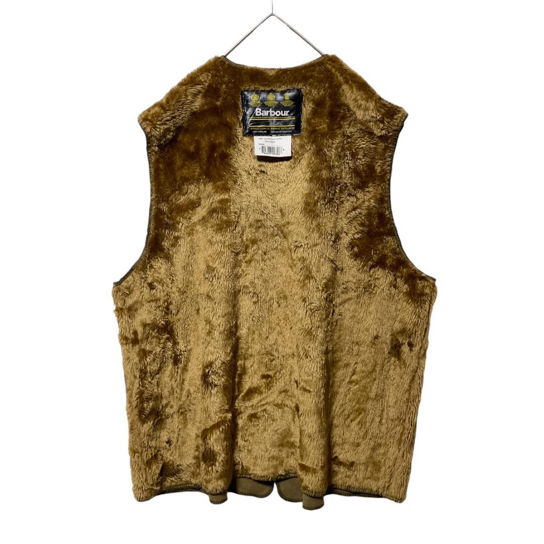 Barbour バブアー ボアライナー パイル ベスト ブラウン 44 L相当