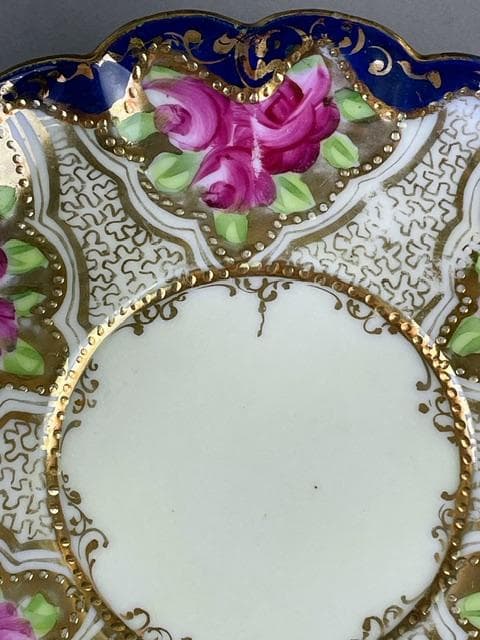 【希少】オールドニッポン アールヌーボー様式 カップ ソーサー 三脚 三足 猫脚