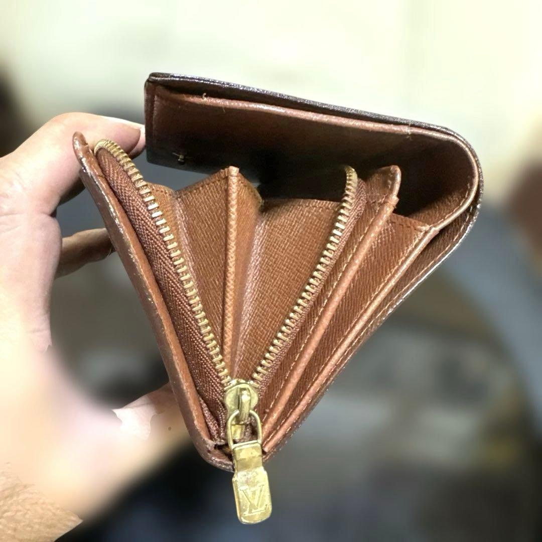 13☆優良品☆ モノグラム♪Ｌ字型ファスナー財布