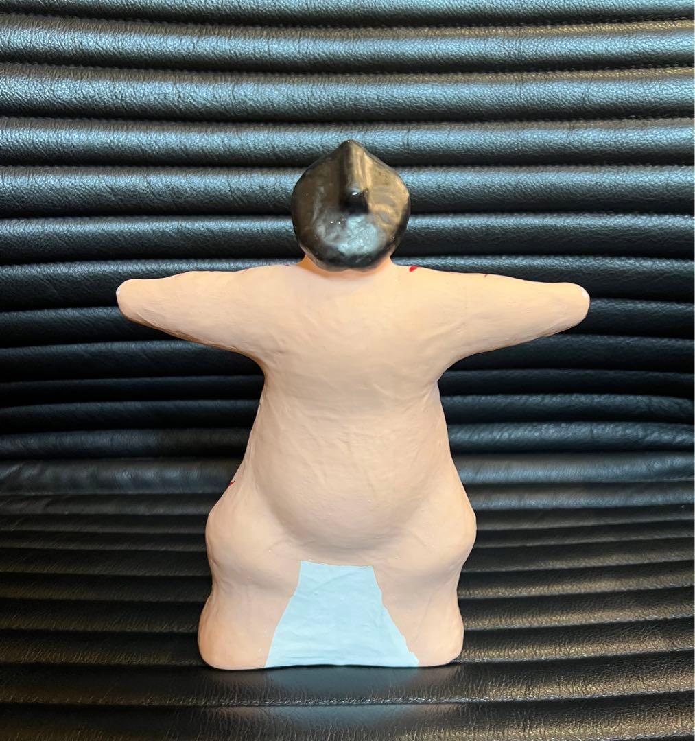 長門張子　角力　王鵬　横綱　民芸品　郷土玩具