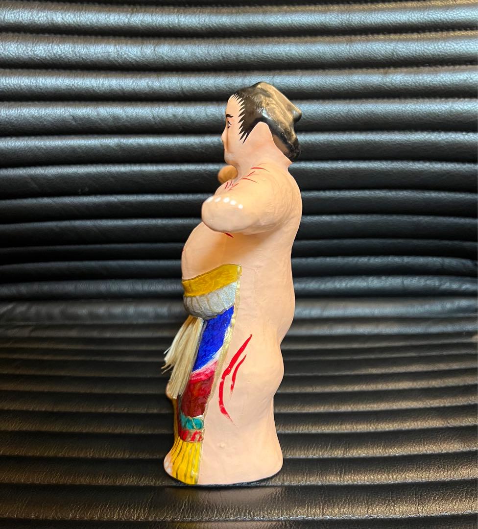 長門張子　角力　王鵬　横綱　民芸品　郷土玩具