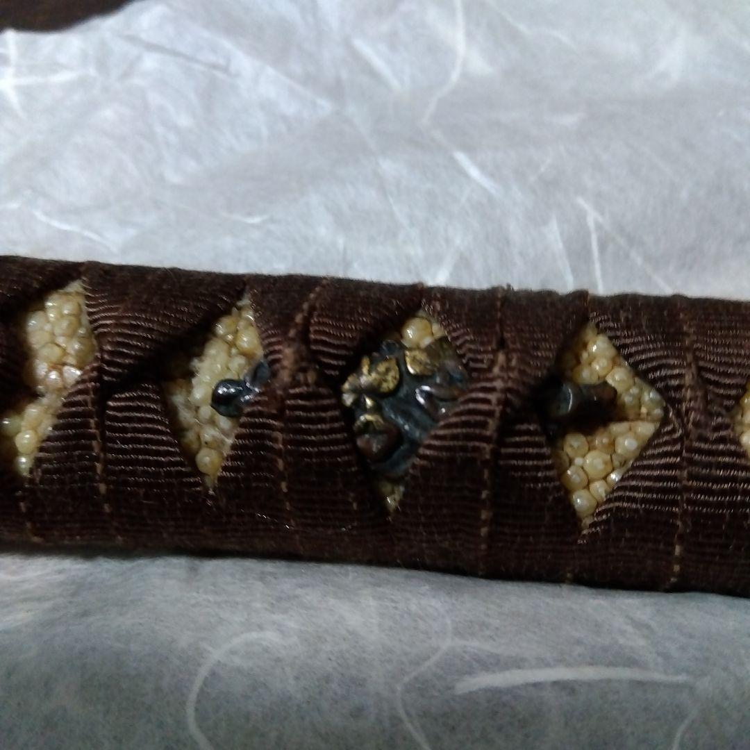 【値下げ】武具　柄前　長さ21.5cm　刀、長脇差用　縁頭、目貫等１作物　花鳥図