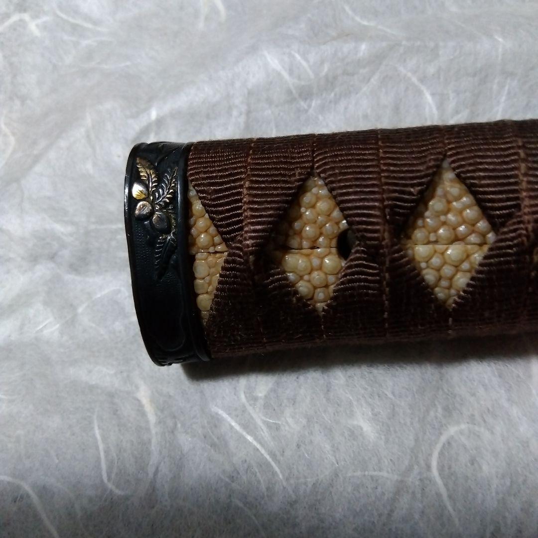 【値下げ】武具　柄前　長さ21.5cm　刀、長脇差用　縁頭、目貫等１作物　花鳥図