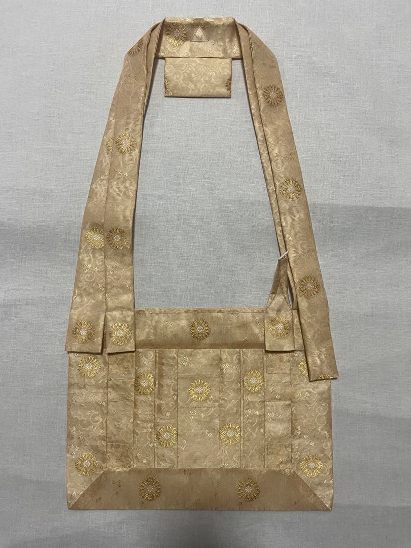 正絹　金紗　薄橙　臨済宗　1尺絡子