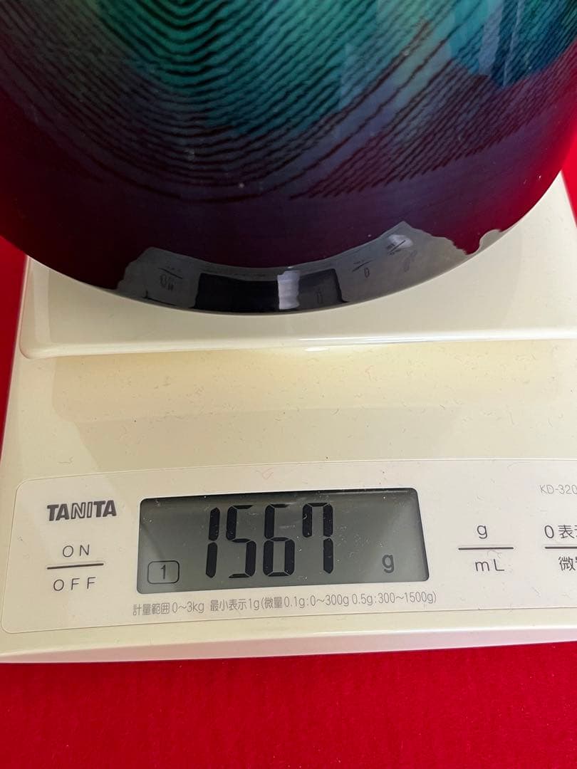 柳雨軒 三代 人間国宝 徳田八十吉（正彦銘） 碧明釉 小紋壺 管理T193