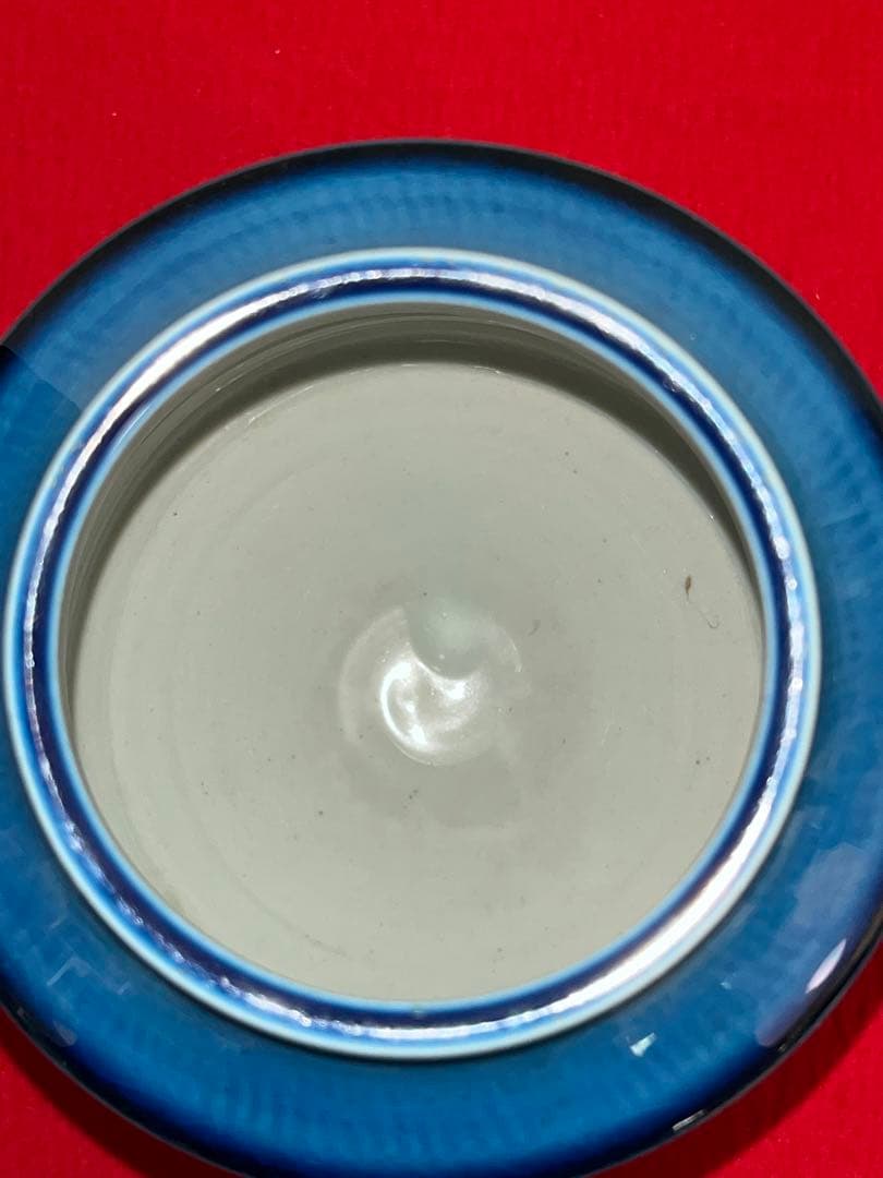 柳雨軒 三代 人間国宝 徳田八十吉（正彦銘） 碧明釉 小紋壺 管理T193