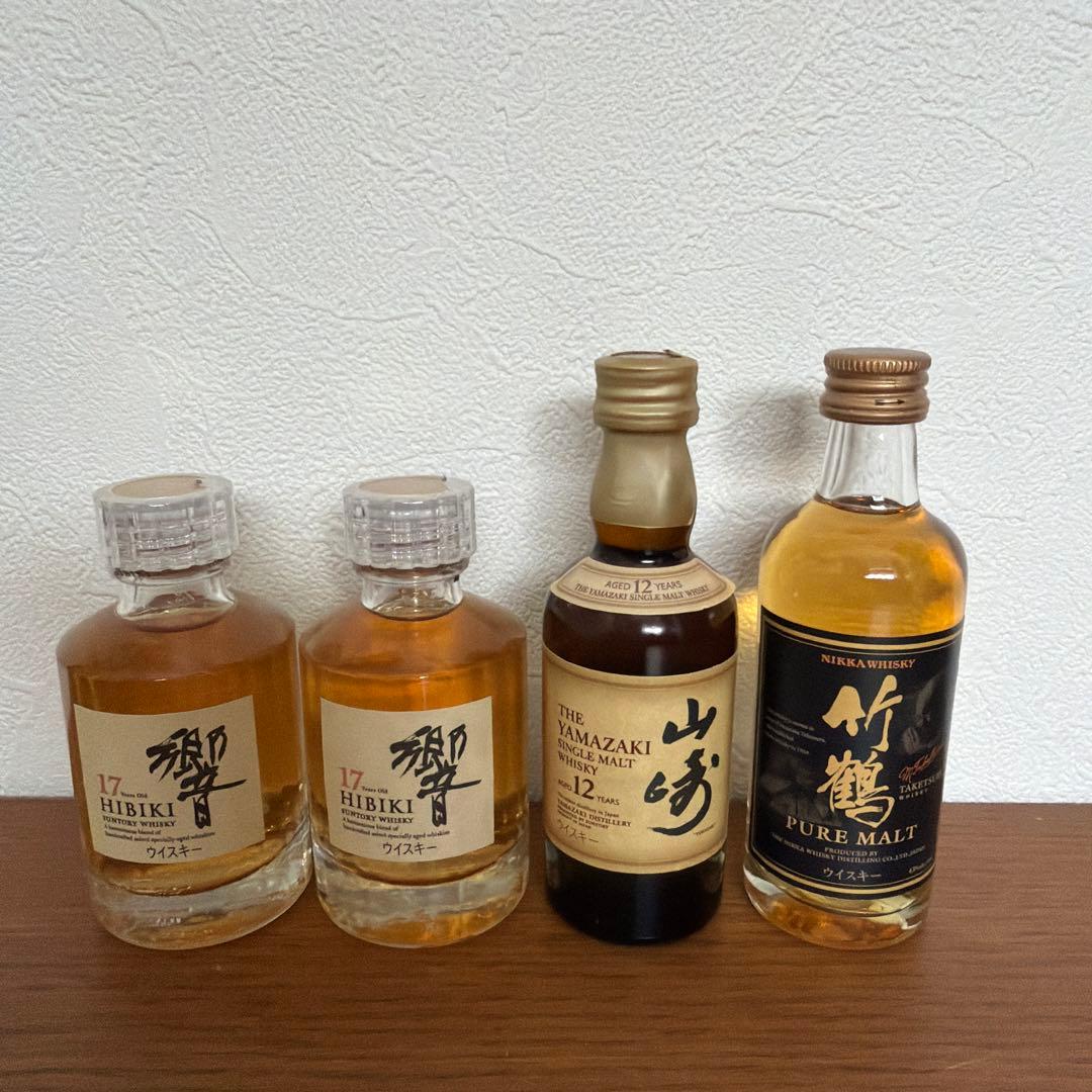 ウイスキー　ミニボトル4本