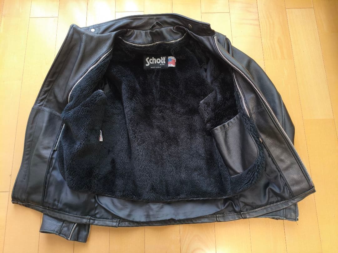 米国製　Schott ライダースジャケット　シングル　641 サイズ36