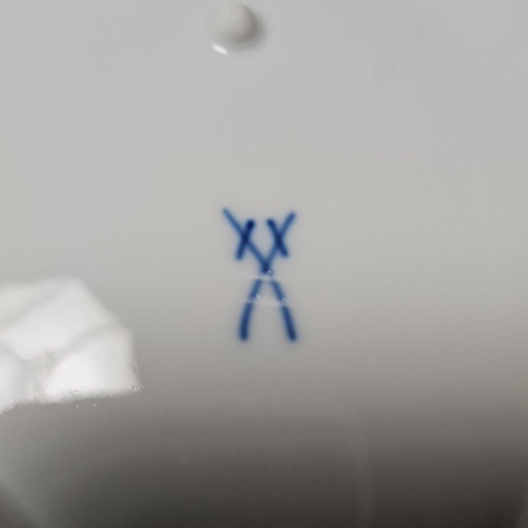 ②マイセン三角形の大皿 「お誂えケース」付き　２級