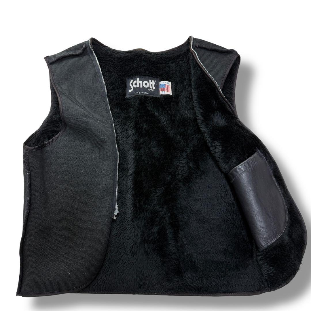 ショット　545　ボアライナー 38 ライダースジャケット レザージャケット