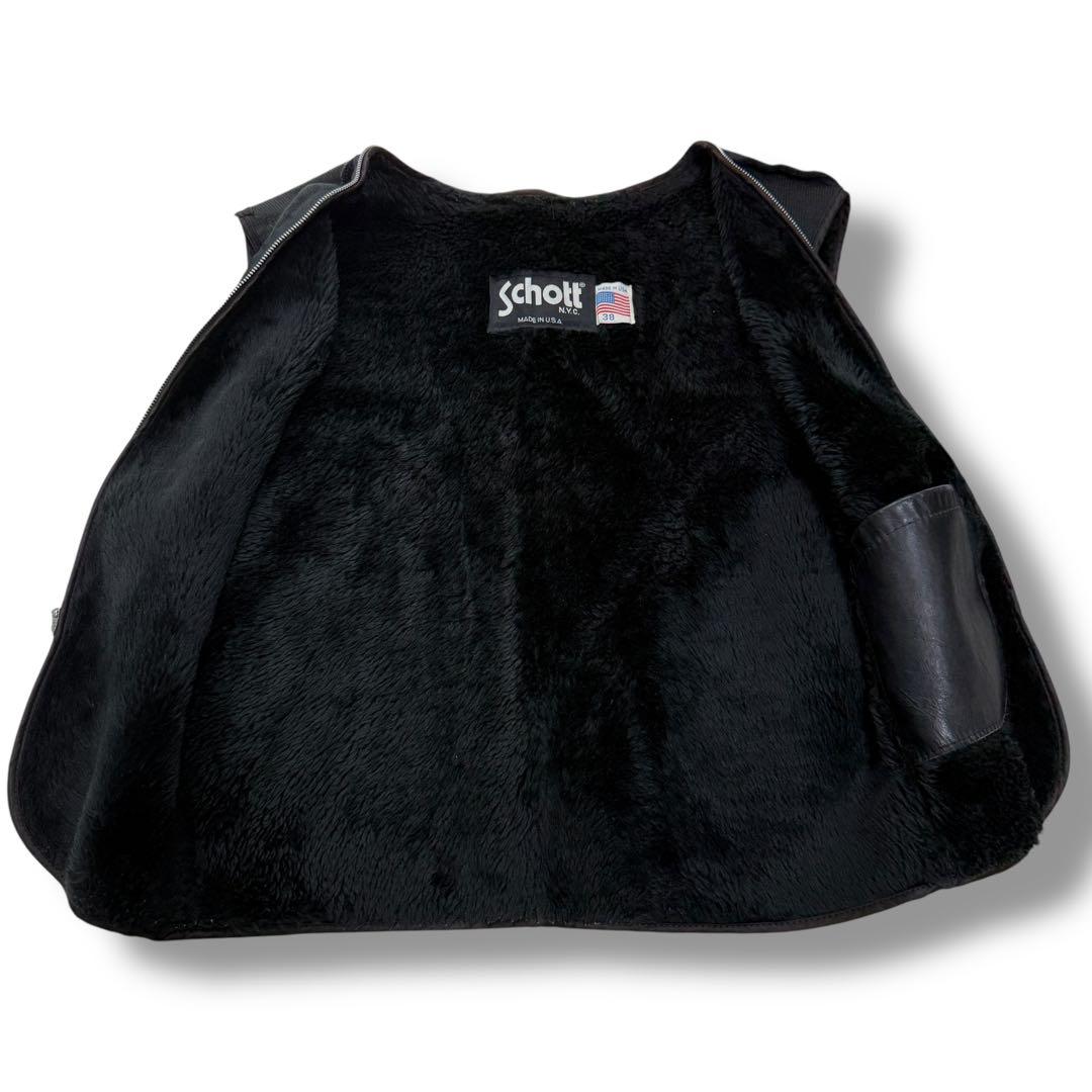 ショット　545　ボアライナー 38 ライダースジャケット レザージャケット