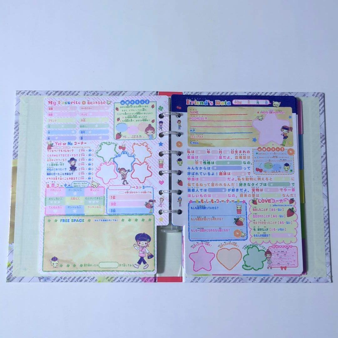 【 当時物 】平成レトロ プロフィール帳